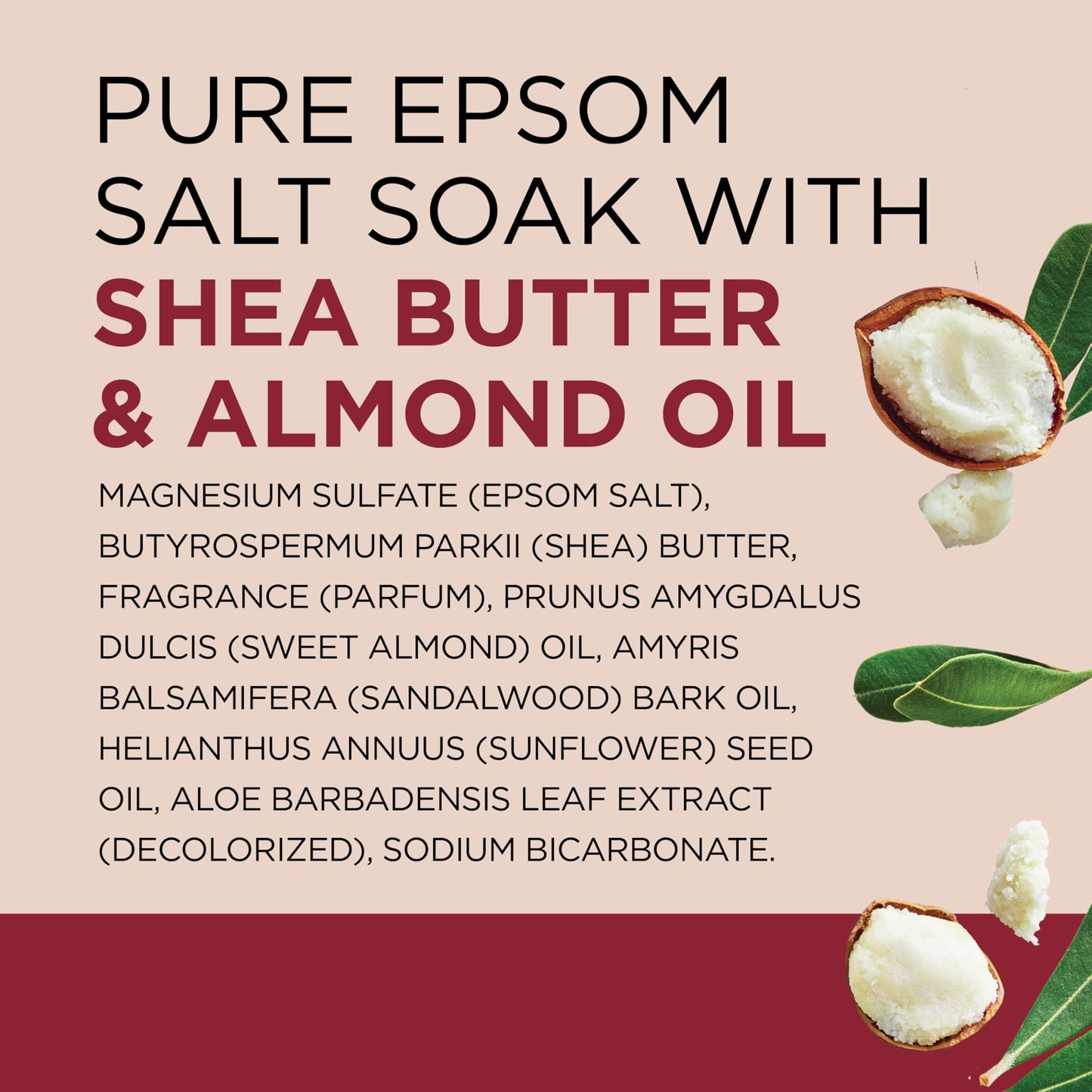 Dr Teal's Pure Epsom Salt Teal's Soaking Solution, Shea Butter & Almond Oil, 48 Oz