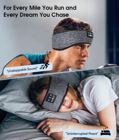 MUSICOZY Bluetooth 5.4 Sleep Headphones Headband, Wireless Sleeping Headphones Sleep Mask Earbuds IPX6 Waterproof for Side Sleepers Workout Running Insomnia Travel Yoga Cool Tech Gadgets Unique Gift - Available at All In One Marketplace Canada
