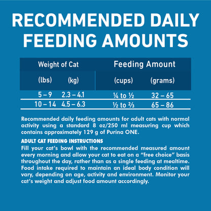 Purina ONE +Plus Dry Cat Food, High Protein with Salmon & Whitefish 3kg Purina ONE