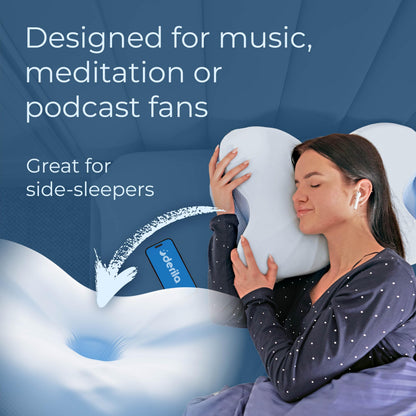 Derila Ergo Pillow Memory Foam Butterfly Neck Pillow, Side, Stomach Sleeper Pillows, oreiller Mousse memoire, Fete Des Meres Cadeaux Happy Mothers Day 21.25 x 14.17 x 4.72 inches