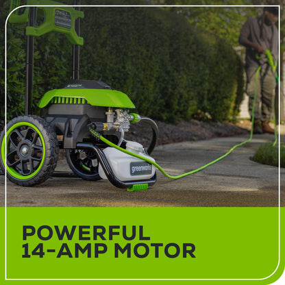 Greenworks 2000 PSI 1.2-Gallon-GPM Cold Water Electric Pressure Washer Greenworks