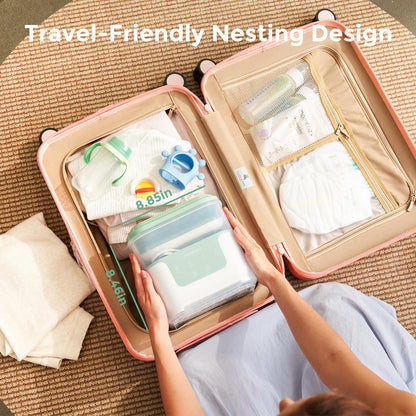 Momcozy Bottle Sterilizer and Dryer, Modular Nesting Space Saving Design, 6 Bottles Capacity, 4 in 1 Compact Sterilizer for Baby Bottles, Breast Pump Parts & Newborn Essentials, Drying Rack Included - Available at All In One Marketplace Canada