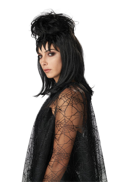 Perruque d'Halloween pour adulte Beetle Girl, noir, California Costumes