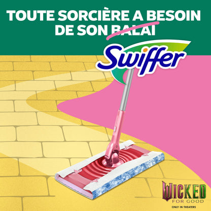 Swiffer Sweep and Mop Pro, 2-in-1 Floor Mopping , Multi-Surface Kit for Floor Cleaning, 5 Heavy Duty Dry Sweeping Cloths, 3 Heavy Duty Wet Mopping Cloths, Includes 1 Sweeper Device