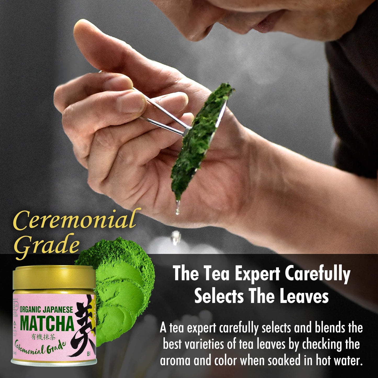 YAMASAN Kyoto Uji Ceremonial Grade Matcha "BI" - Premium Japanese Green Tea Powder, 30g