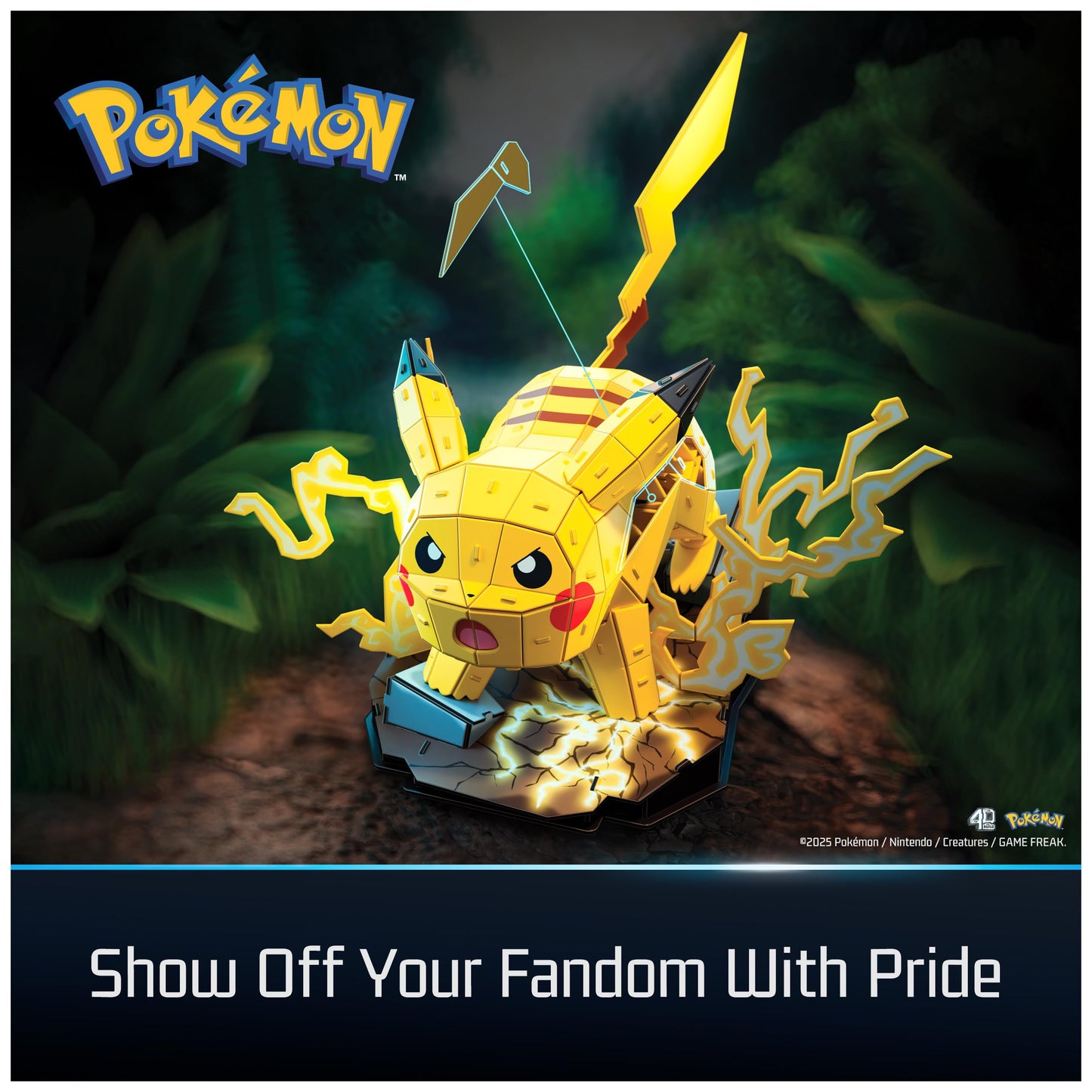 4D Build Pokémon Pikachu 3D Puzzle Model Kit, Desk Décor, Shelf Display 🍁 All In One Marketplace Canada