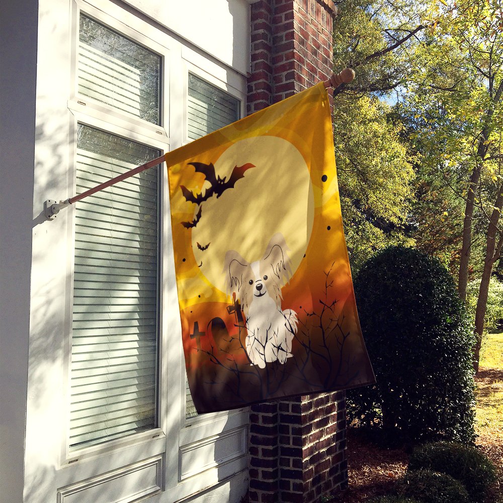 Drapeau de maison en toile Caroline's Treasures BB4343CHF Papillon d'Halloween Sable Blanc, Grand, Multicolore