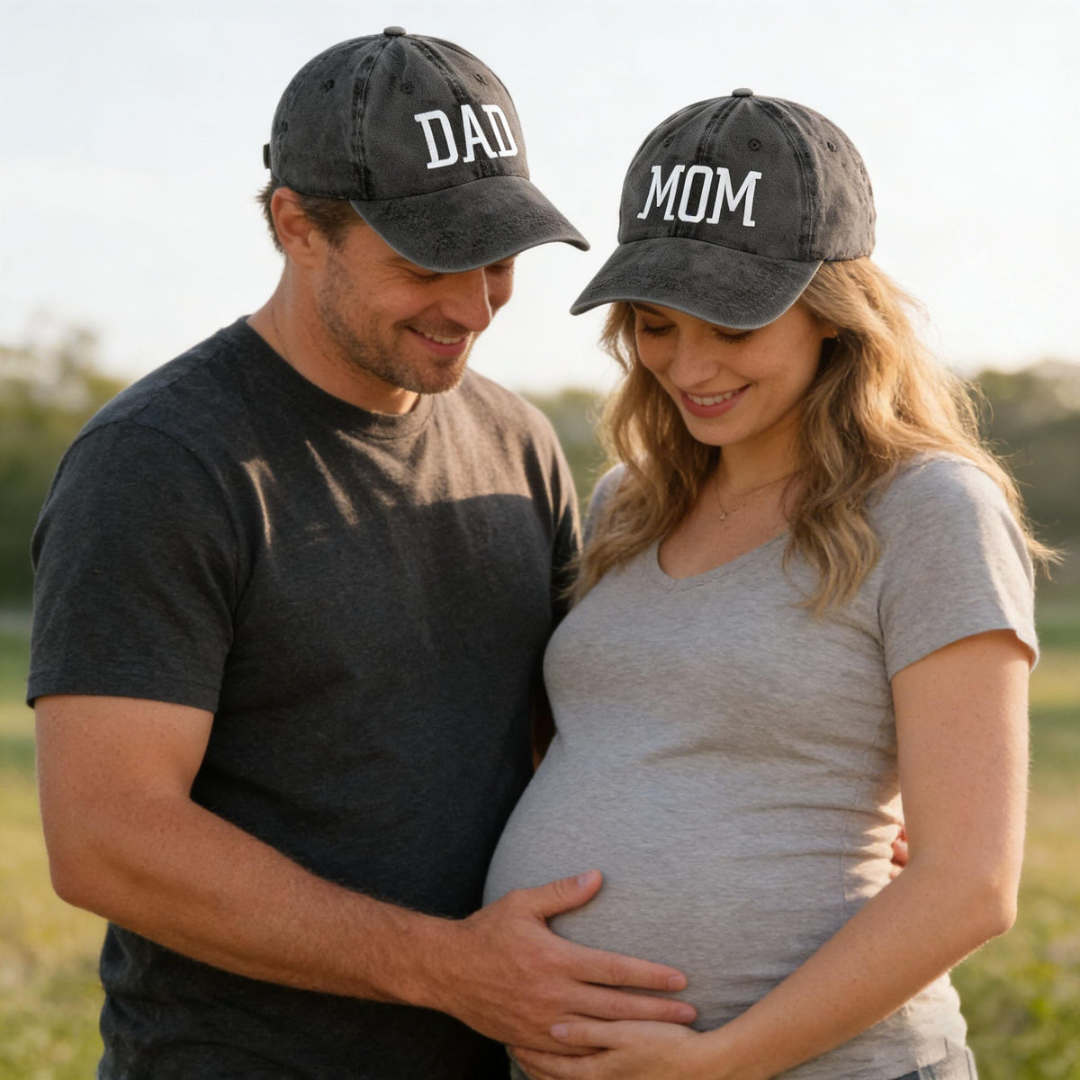 Moyel Mom and Dad Hats Pregnancy Announcement Parents Gifts 🍁 All In One Marketplace Canada