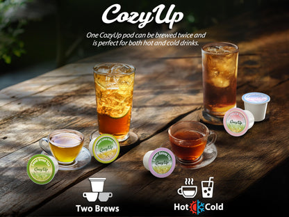 Cozy Up 100-Count Tea K-Cup Variety Pack - 10 Flavors for Keurig Brewers