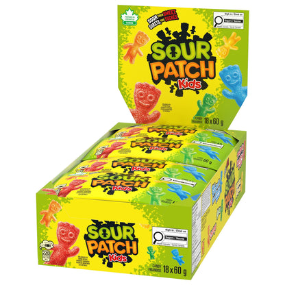 Sour Patch Kids Original Gummy Candy - 60g Bags, Pack of 18