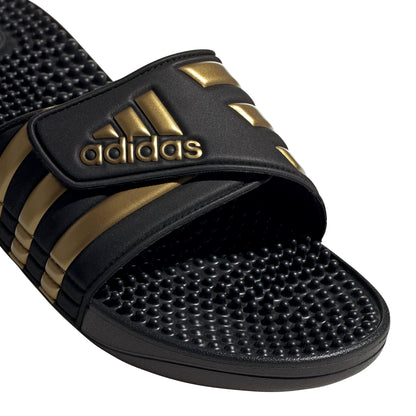 adidas Unisex-Adult Adissage, Core Black/Gold Metallic/Core Black, 9 🍁 All In One Marketplace Canada