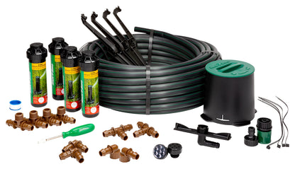 Rain Bird 32HE In-Ground Pro Rotor Pop-up Sprinkler System Kit with Click-N-Go Garden Hose Connection Rain Bird
