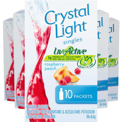 Crystal Light Singles Raspberry Peach Drink Mix (12-Pack)