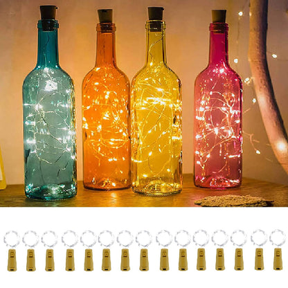 BROTOU 15 Packs Bottle Lights with Cork, Lights for Wine Bottles 7FT 20 LED Battery Powered Copper Wire String Fairy Lights for Mothers Day Christmas Party Wedding Table Home Pub Decor (Cold White) 🍁 All In One Marketplace Canada