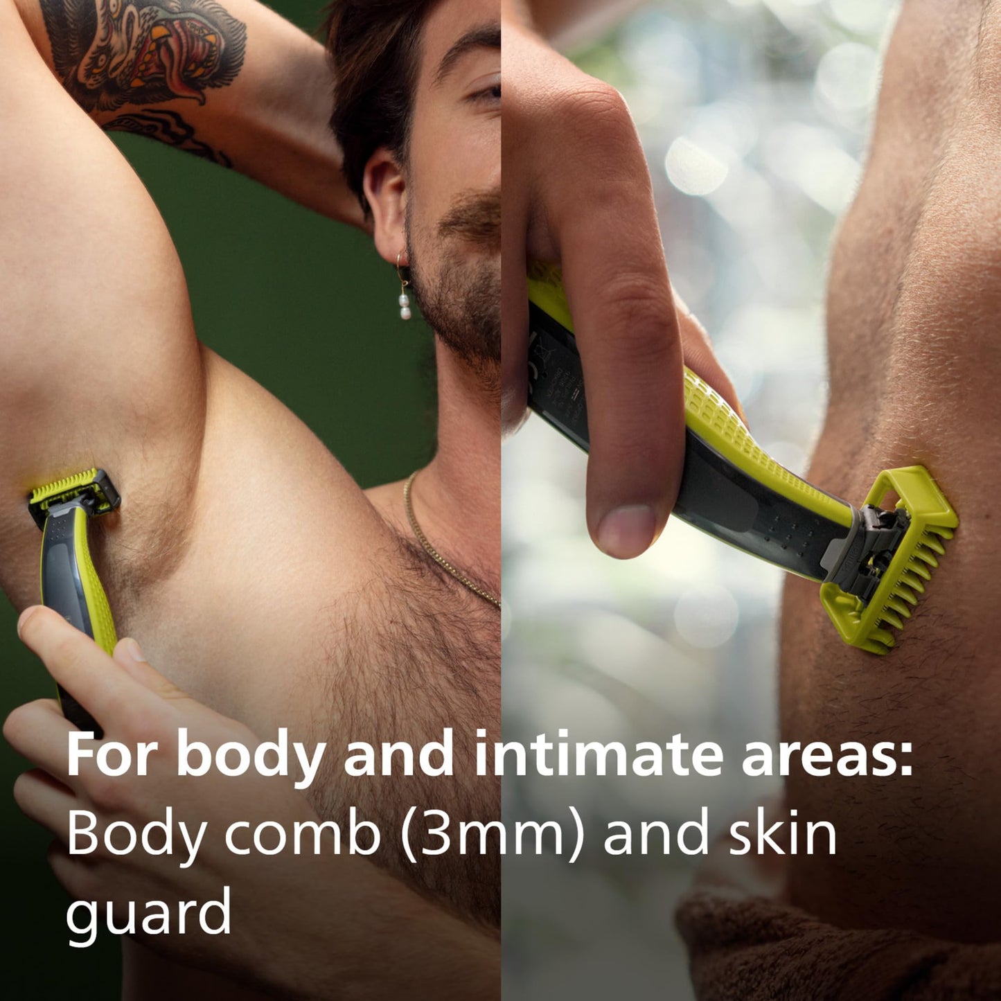 Philips OneBlade 360 Face & Body, Wet & Dry, Trim, Edge & Shave with the 5-in-1 Adjustable Comb and Body Comb, QP2834/23 - Available at All In One Marketplace Canada
