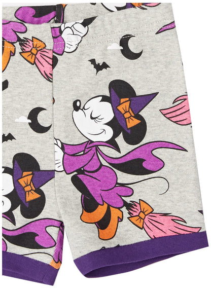 Disney | Marvel | Star Wars Girls' Pajama Set (Previously Spotted Zebra), Minnie/Halloween, 6-7 Years