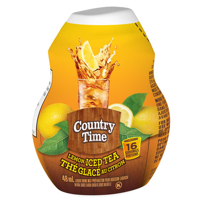 Country Time Lemon Iced Tea Liquid Drink Mix, 48 mL Bottle (Pack of 12) 🍁 All In One Marketplace Canada