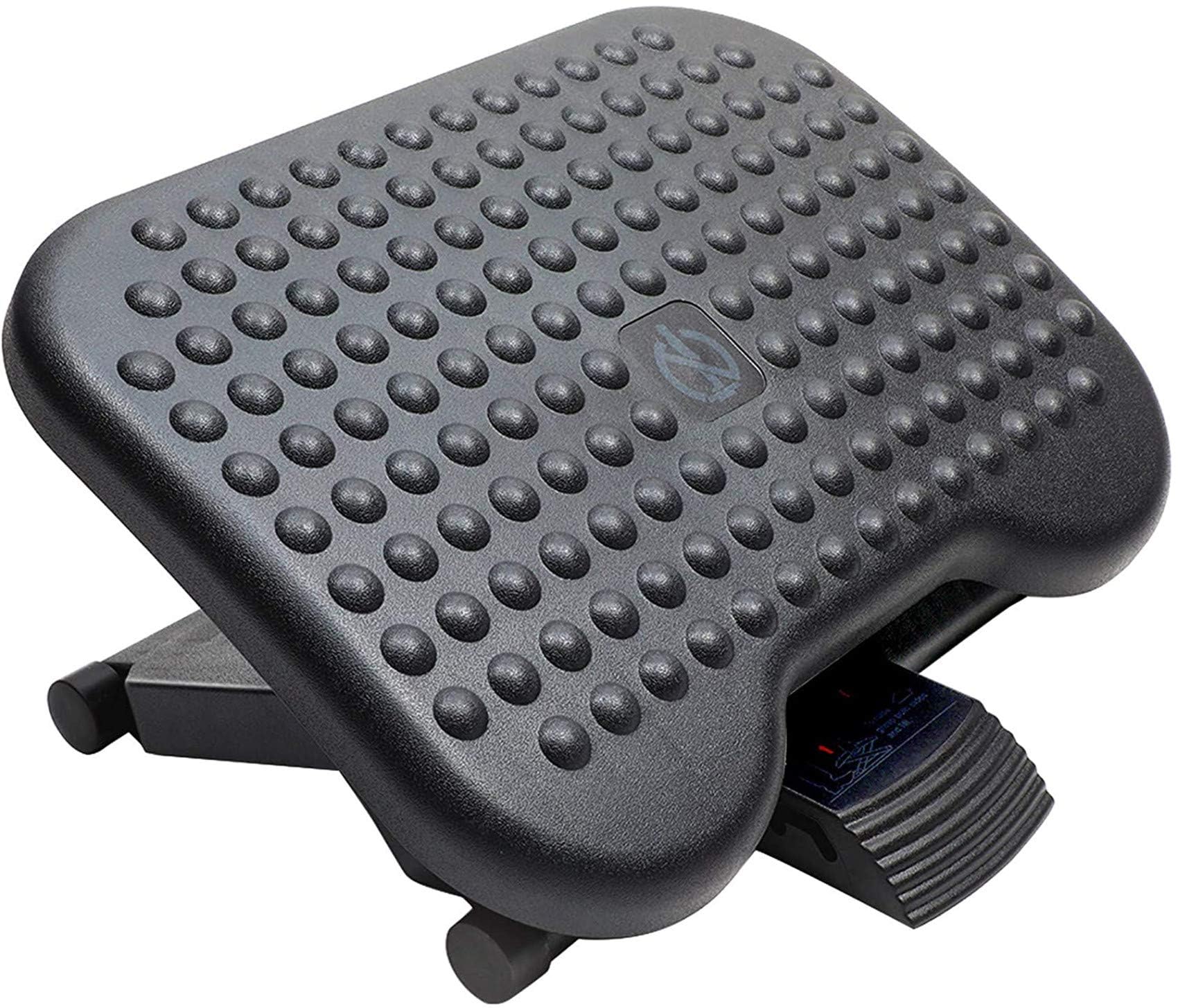 HUANUO Adjustable Footrest Under Desk - Ergonomic Foot Rest with 3 Height Position - 30 Degree Tilt Angle Adjustment for Home, Office, Non-Skid Massage Surface Texture Improves Comfort - Available at All In One Marketplace Canada