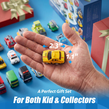 JOYIN 18 Pcs Pull Back City Cars and Trucks Toy Vehicles Set, Friction Powered Mini Cars Toys for Toddlers, Party Favors for Kids 3-5, Christmas Stocking Stuffers, Goodie Bag Stuffers 🍁 All In One Marketplace Canada