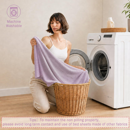 Softan Fleece Sheets, Soft as Flannel, Queen, Lavender 🍁 All In One Marketplace Canada