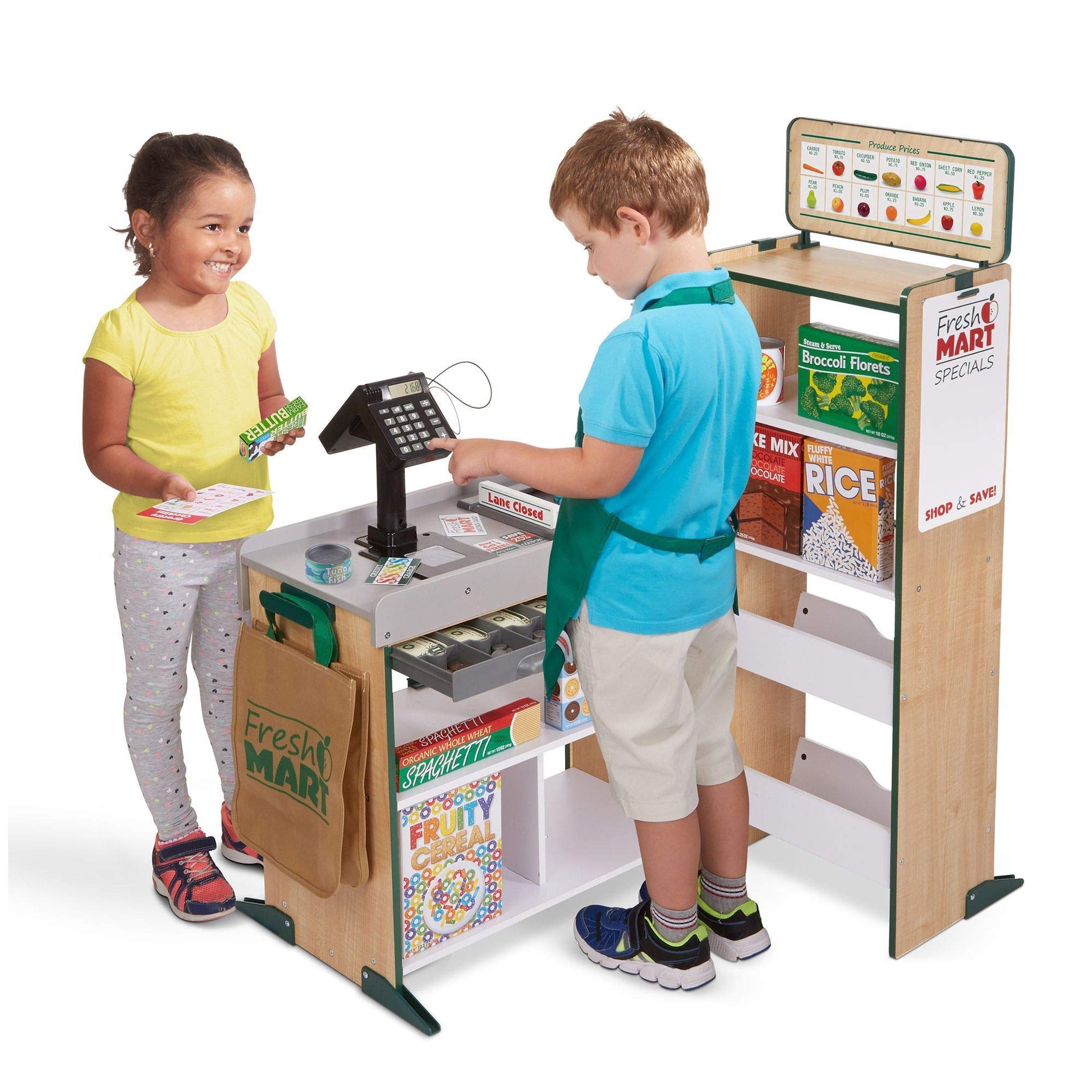 Melissa & Doug Fresh Mart Grocery Store Companion Pretend Play Food Set Melissa & Doug