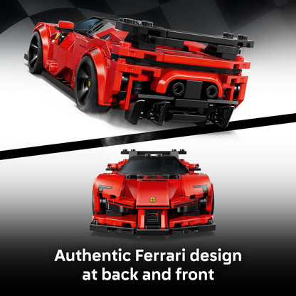 LEGO Speed Champions Ferrari SF90 XX Stradale Sports Car Building Toy for Kids - Building Set W/Ferarri Driver Minifigure for Boys & Girls, Ages 9+ - Gift Idea for Birthdays - 77254 - Available at All In One Marketplace Canada