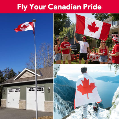 27x54 In Canada Flag 210D Nylon Heavy Duty Canadian Flags Outdoor Indoor 🍁 All In One Marketplace Canada
