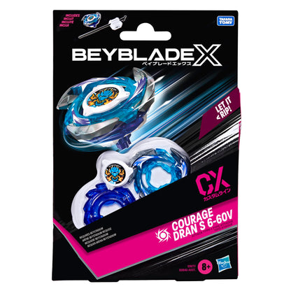 Beyblade X Courage Dran S 6-60V CX Starter Pack Set, Attack Type Top and Launcher; Authentic Takara Tomy Battle Tops Games, Toys for Boys and Girls 8+ - Available at All In One Marketplace Canada