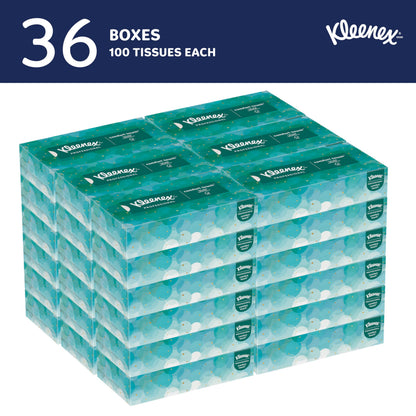 Kleenex Professional Facial Tissue, Bulk (21400), 2-ply, White, Flat Boxed Format for Business (100 tissues/Box, 36 Boxes, 3,600 Sheets/case)