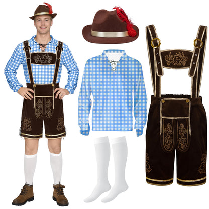 Spooktacular Creations Bavarian Oktoberfest Costume Lederhosen Men-L 🍁 All In One Marketplace Canada