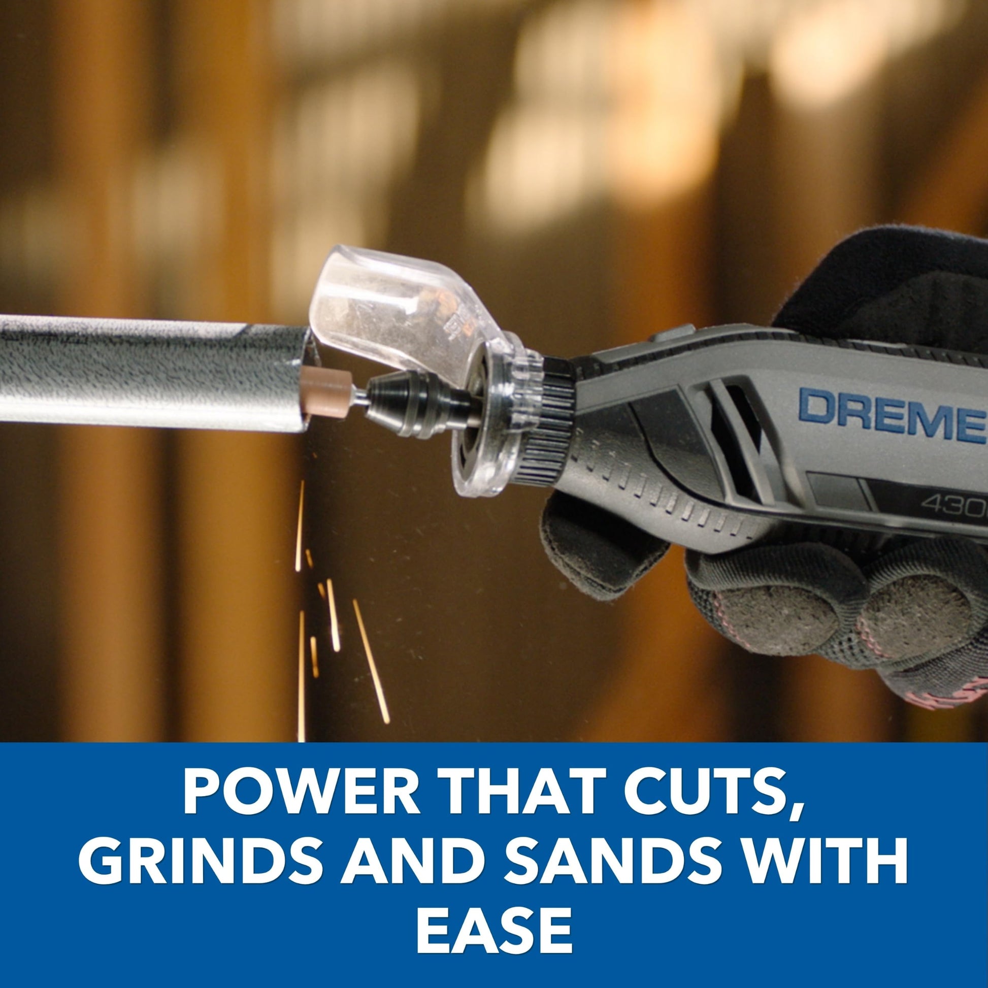 Dremel 4300-5/40 High Performance Rotary Tool Kit with LED Light- 5 Attachments & 40 Accessories- Engraver, Sander, and Polisher- Perfect for Grinding, Cutting, Wood Carving, Sanding, and Engraving Dremel