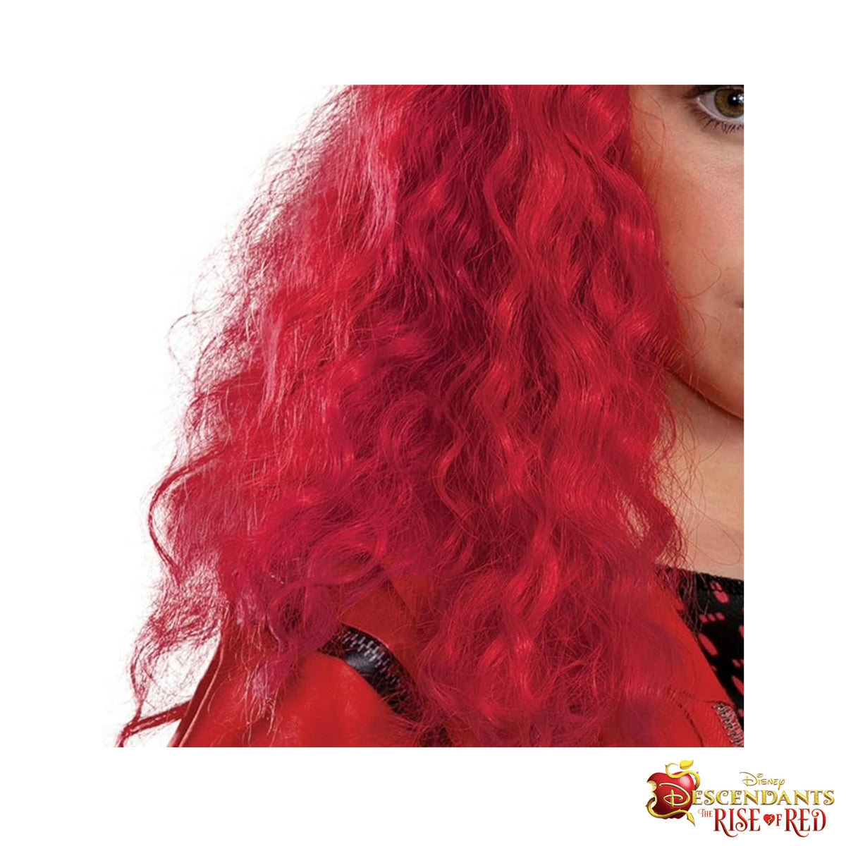 Descendants Red Wig, Official Disney Descendants The Rise of Red Costume Accessory, One Size Child