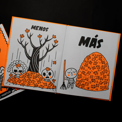 Skeletown : Plus. Moins ! : Une drôle d'histoire d'amitié pour le Jour des morts et Halloween — pour les enfants anglophones ou hispanophones de 4 à 8 ans