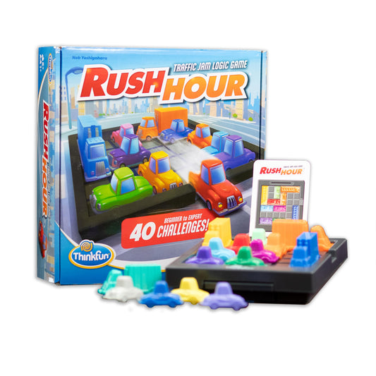 ThinkFun Rush Hour Traffic Jam Logic Game - Engaging STEM Toy for Kids Age 8 and Up | Enhances Reasoning & Planning Skills | Over 20 Awards Winner | Trusted Worldwide Seller for Over 20 Years - Available at All In One Marketplace Canada