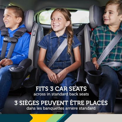 Safety 1st EverSlim 4-in-1 Convertible All-in-One Car Seat, infant to toddler, rear and forward facing, booster mode, backless booster, Fits 3 across, Washable seat, Birth to 10 years, Dunes Edge 🍁 All In One Marketplace Canada