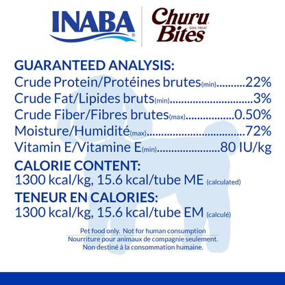 INABA Churu Bites for Dogs, Soft & Chewy Dog Treats with Vitamin E, 11.9 Grams Each Tube, 20 Tubes, Tuna & Salmon Variety Box 🍁 All In One Marketplace Canada
