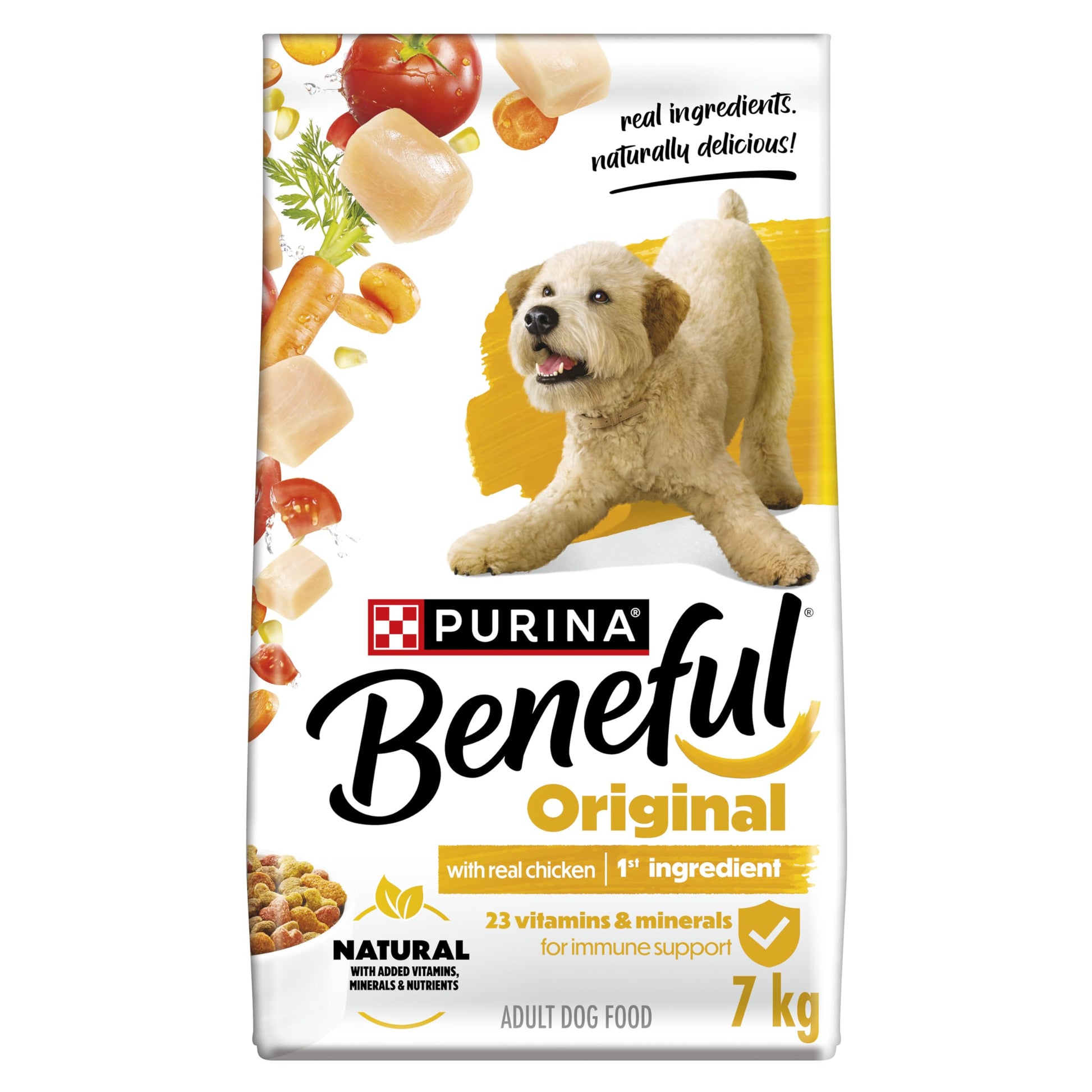 Beneful Originals Dry Dog Food, Real Chicken - 7 kg Bag Beneful