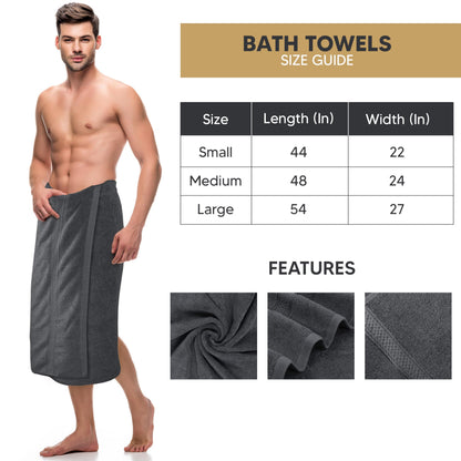 Utopia Towels 4 Pack Premium Bath Towels Set, 27 by 54 Inches, 100% Ring Spun Cotton 600GSM, Lightweight and Highly Absorbent Quick Drying Towels, Perfect for Daily Use, Grey - Available at All In One Marketplace Canada