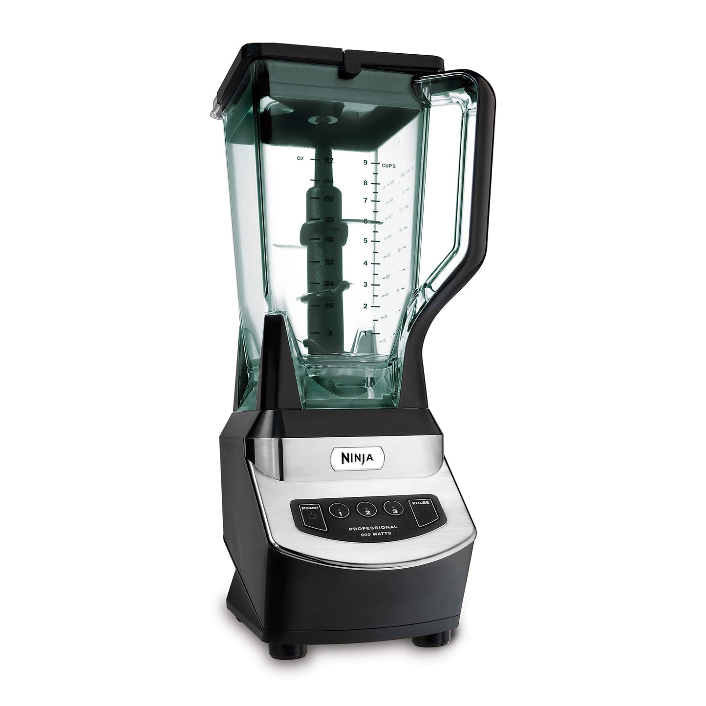 Ninja NJ600WMC Professional Blender, 72 oz Pitcher, Black/Silver, 900W (Canadian Version) - Available at All In One Marketplace Canada