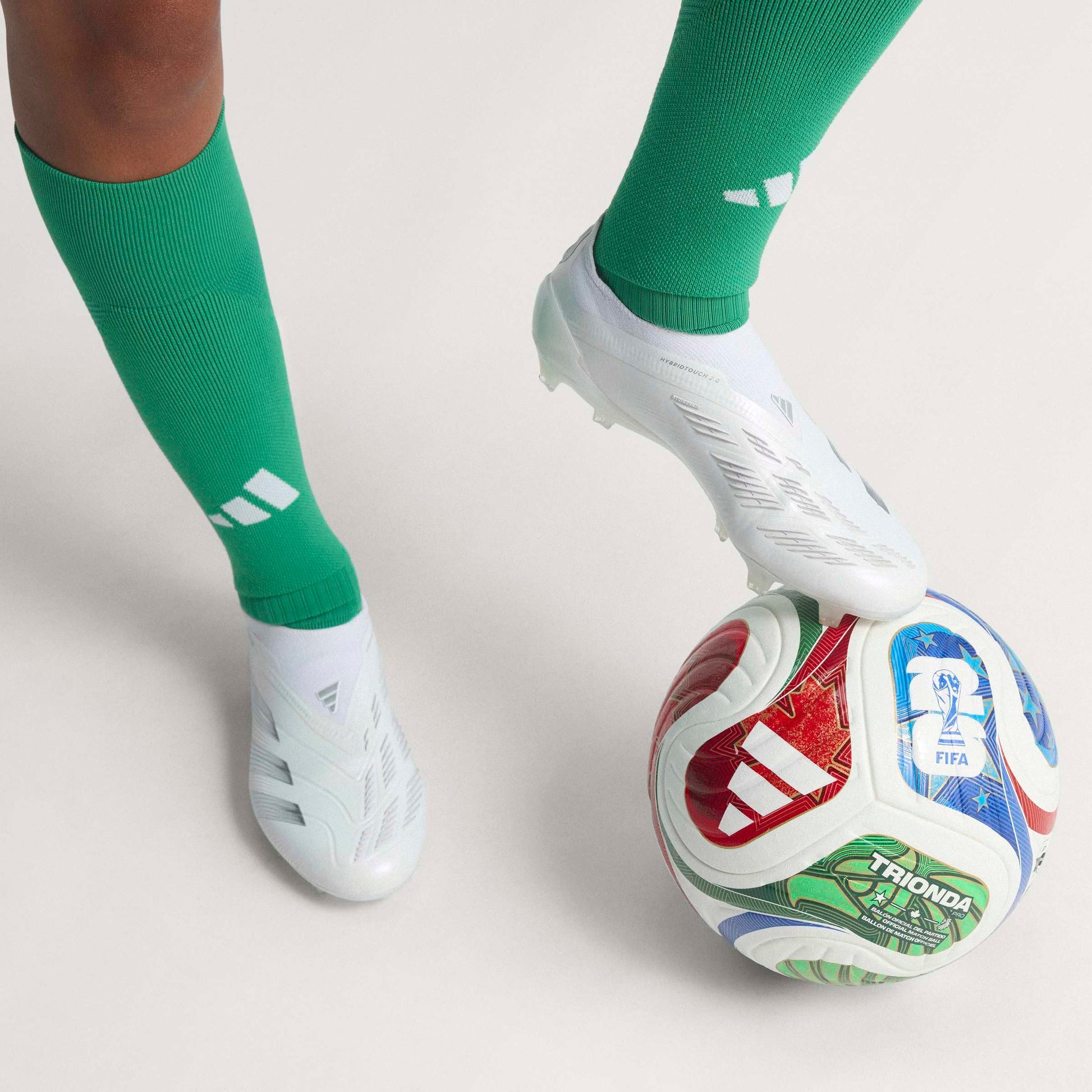 Adidas Unisex-Adult World Cup Pro Soccer Ball, White/Solar Blue/Red/Flash Lime, 5 adidas