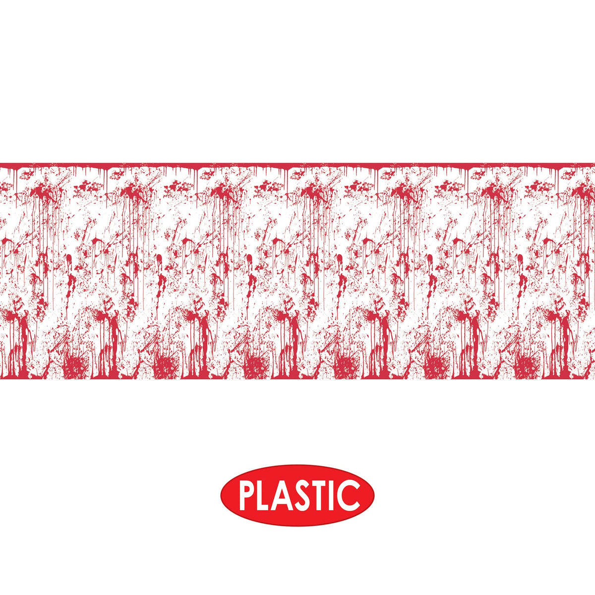Toile de fond mur ensanglanté Beistle, 1,22 m sur 9,14 m