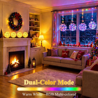Fairdeer 8 Pack 7.9" Outdoor Christmas Balls, Warm White & Multicolor 🍁 All In One Marketplace Canada