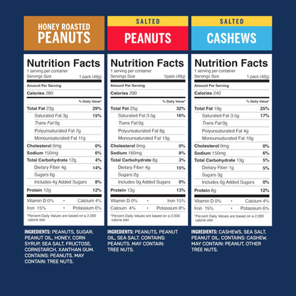 Planters Nut Variety Pack - 24 Individual Snack Bags (2 Lb 8.5 Oz)