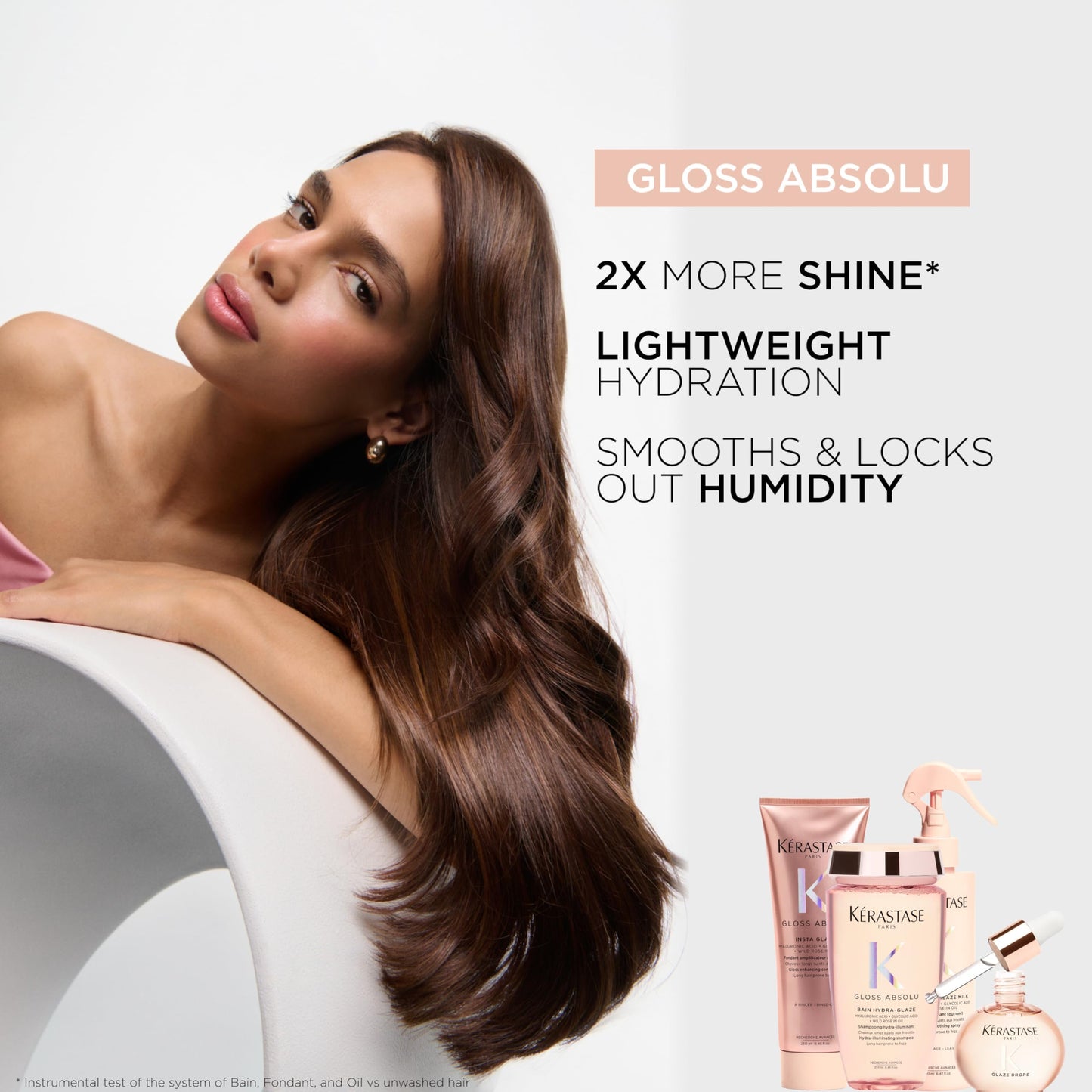 Kérastase Hair Gloss Oil, Gloss Absolu Anti-frizz Drops, Glossy & illuminating oil, Adds Shine, No Greasy Touch, For All Hair Types, Vegan Formula with Wild rose in Oil, 45 ml - Available at All In One Marketplace Canada