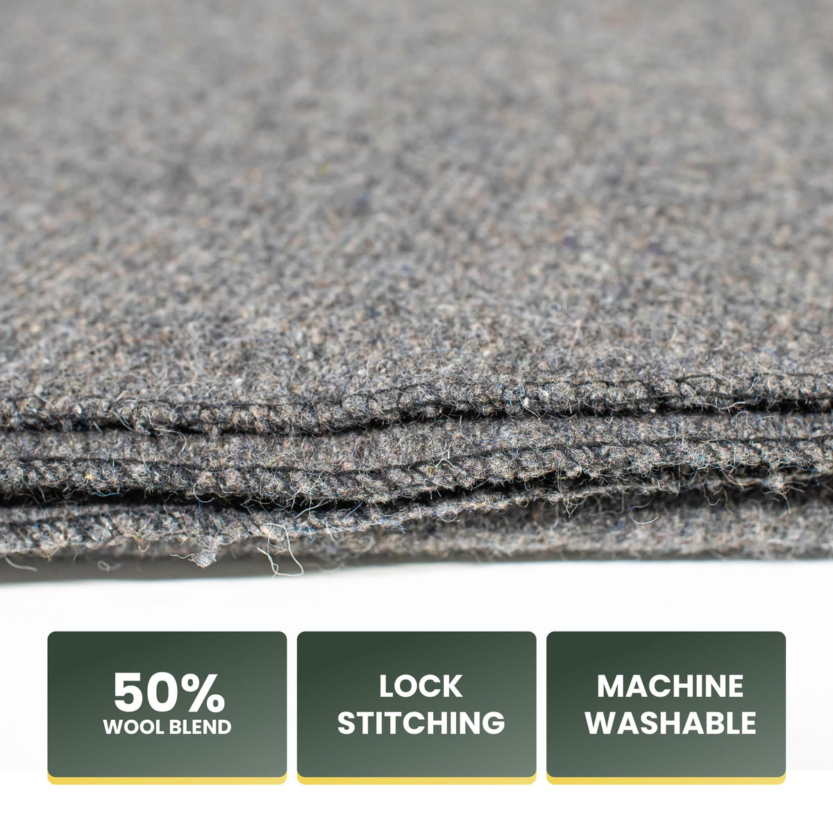 72HRS 51” x 80” Wool Blanket Camping Essentials 2 lbs (50% Wool, 1 Pack) 🍁 All In One Marketplace Canada