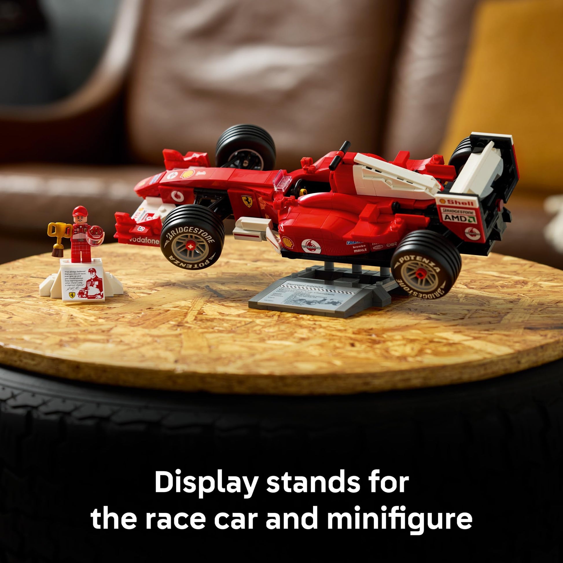 LEGO Icons Ferrari F2004 & Michael Schumacher Building Set for Adults, Ages 18+ - Ferrari F1 Bedroom, Home Office, Desk Decor - Gift Ideas for Men, Women & Fans - 11375 - Available at All In One Marketplace Canada