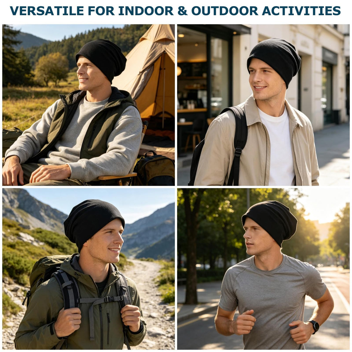 EINSKEY Slouchy Beanie for Men Women, Cotton Multipurpose Daily Headwear 🍁 All In One Marketplace Canada