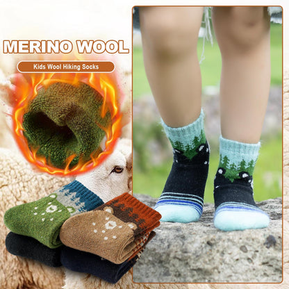 Kids Merino Wool Hiking Socks,Winter Warm Thermal Ski Socks for Boys Girls 🍁 All In One Marketplace Canada