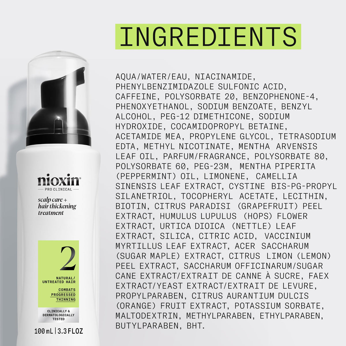 Nioxin System 2 | Scalp Care | Leave-In Treatment | For Natural Hair