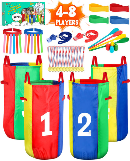 Outdoor Carnival Games Set, Potato Sack & Relay Race for Kids Adults Fun 🍁 All In One Marketplace Canada